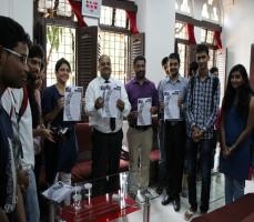 Inaugeration of Paprefe (Newsletter) by Principal Pardeshi Sir
